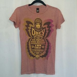 Obey Graphic Tee Shirt Small